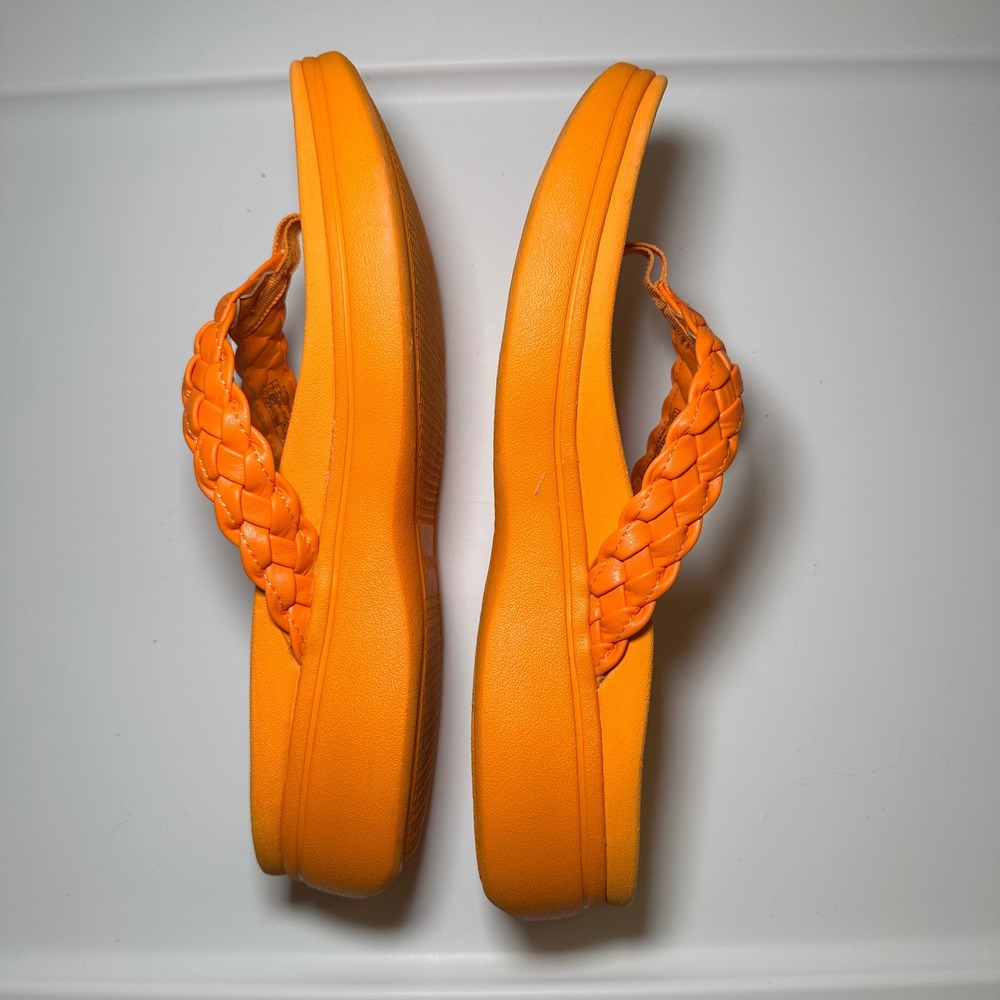 Vionic‎ Womens 11 Kenji Toe-Post Platform Wedge Sandal Orthotic Comfort Marigold - Picture 4 of 7